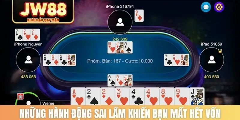 Những hành động sai lầm khiến bạn mất hết vốn